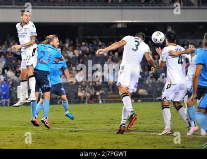 Der amtierende ALeague-Champion Sydney FC schlug MacArthur Bulls 3 zu 0, nachdem ein enormer Sturm zu einer Verzögerung von mehr als 30 Minuten führte.Featuring: Mark Derbyshire, Benat Etxebarria wo: Sydney, Australien Wann: 30 Jan 2021 Credit: WENN.com Stockfoto