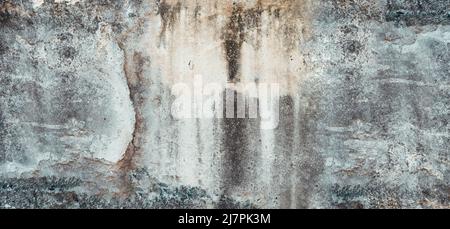 Textur einer braunen alten Betonsteinmauer als Hintergrund. Stockfoto