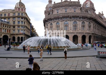 Piazza de Ferrari in Genua, Italien Stockfoto