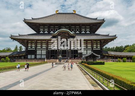 Daibutsu Hall des Todaiji Temple in Nara, Japan Stockfoto