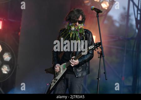 10. Mai 2022, Turin, Italien: Circus Mircus Rockband vertritt Georgien beim Eurovision Song Contest 2022. (Bild: © Tonello Abozzi/Pacific Press via ZUMA Press Wire) Stockfoto