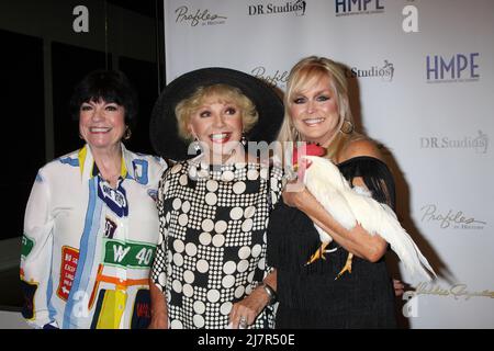 LOS ANGELES - 14. MAI: Jo Anne Worley, Ruta Lee, Catherine Hickland beim VIP-Empfang „Debbie Reynolds – The Auction Finale“; Auktion von www.ProfilesInHistory.com im Debbie Reynolds Dance Studio am 14. Mai 2014 in North Hollywood, CA Stockfoto