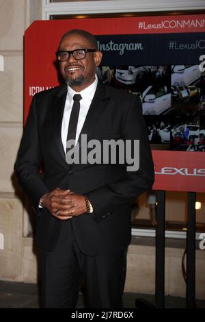 LOS ANGELES - 25. FEBRUAR: Forest Whitaker beim jährlichen ICON MANN Power Dinner 2. im Peninsula Hotel am 25. Februar 2014 in Beverly Hills, CA Stockfoto