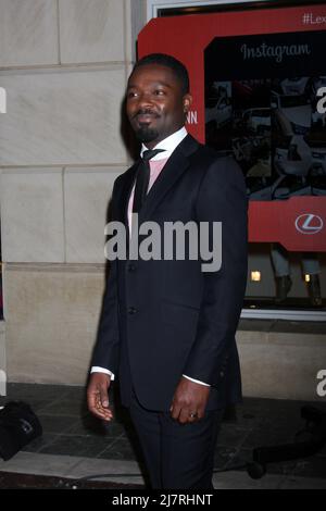 LOS ANGELES - 25. FEBRUAR: David Oyelowo beim jährlichen ICON MANN Power Dinner 2. im Peninsula Hotel am 25. Februar 2014 in Beverly Hills, CA Stockfoto