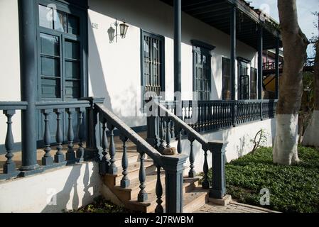 Alte Häuser Barranco District Lima Peru Stockfoto