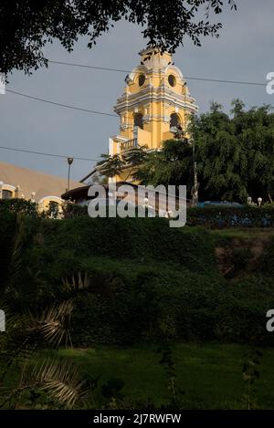 Alte Häuser Barranco District Lima Peru Stockfoto