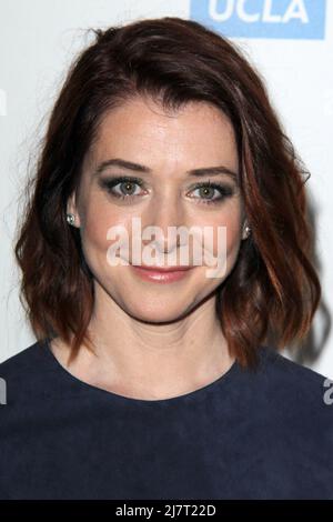 LOS ANGELES - APR 25: Alyson Hannigan beim jährlichen „Taste for A Cure“ 19. in Beverly Wilshire am 25. April 2014 in Beverly Hills, CA Stockfoto