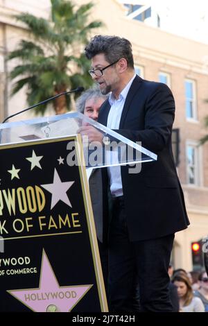 LOS ANGELES - DEZ 8: Andy Serkis bei der Peter Jackson Hollywood Walk of Fame Zeremonie im Dolby Theater am 8. Dezember 2014 in Los Angeles, CA Stockfoto