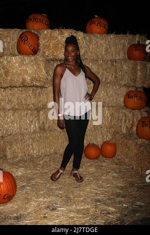 LOS ANGELES - Okt 4: Erica Ash beim AUFSTIEG der Jack O'Lanterns in Descanso Gardens am 4. Oktober 2014 in La Canada Flintridge, CA Stockfoto