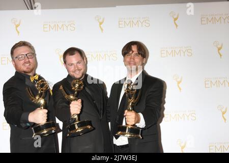 LOS ANGELES - AUG 16: Tödlichster Catch Picture Editors beim Emmy Awards 2014Creative - Presseraum im 1 OAK L.A. am 16. August 2014 in West Hollywood, CA Stockfoto