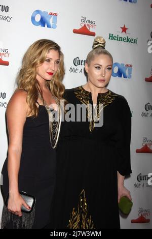 LOS ANGELES - AUG 21: Taylor Hasselhoff, Hayley Hassellhoff im OK! TV Awards Party im Sofiitel L.A. am 21. August 2014 in West Hollywood, CA Stockfoto