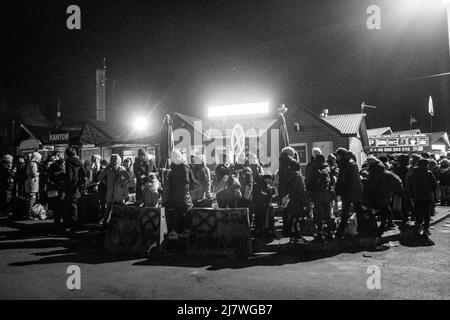 Michael Bunel / Le Pictorium - Flüchtlinge an der polnisch-ukrainischen Grenze nach dem Einmarsch der russischen Armee in die Ukraine - 4/3/2022 - - AT Stockfoto