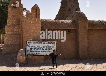Nicolas Remene / Le Pictorium - die Sankore Moschee in Timbuktu. - 9/2/2022 - Mali / Timbuktu / Timbuktu - Blick auf die Sankore-Moschee in Timbuktu Stockfoto