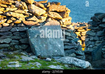 Dunbeg Fort in Dingle Bay in Irland. Stockfoto