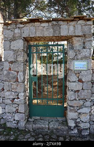 Capri – Entrata del Parco Astarita Stockfoto