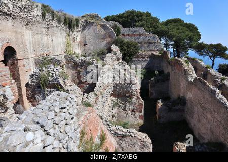 Capri – Ruderi romani di Villa Jovis Stockfoto