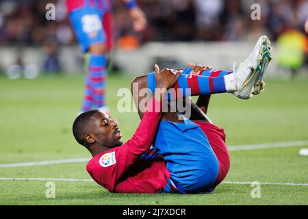 Barcelona, Spanien. 10.. Mai 2022. Dembele in Aktion beim Spiel der La Liga zwischen dem FC Barcelona und Celta de Vigo im Camp Nou Stadion in Barcelona, Spanien. Quelle: Christian Bertrand/Alamy Live News Stockfoto