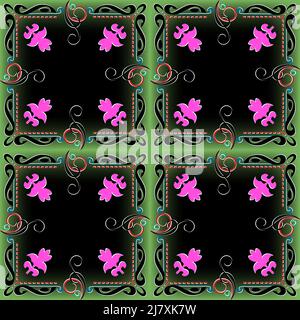 Mustermuster für Stoffe, Innenräume, Keramik und Möbel im arabischen Stil. Probe traditionelle Ornamente der Völker und Länder Asiens, Stock Vektor