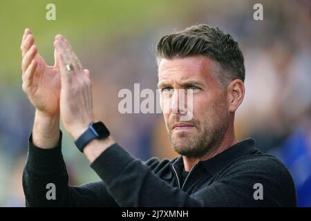 Datei Foto vom 07-05-2022 des Managers Rob Edwards, dessen Abreise Forest Green haben bestätigt. Ausgabedatum: Mittwoch, 11. Mai 2022. Stockfoto