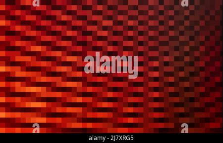 Abstrakter rot-schwarzer Hintergrund von Wellen. Gradientenlinien feuern die Textur an. Leuchtendes Rot mit schwarzem Hintergrund für Präsentationen, Zeitschriften, Flugblätter und Geschäftsberichte Stock Vektor