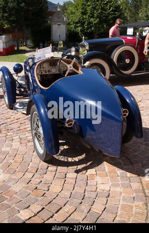 Oldtimer-Ausstellung in Praz-sur-Arly : AMILCAR CGSS 1927 - 1100 Cm3,37 PS, Stockfoto