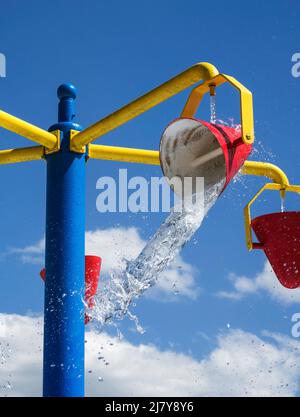 Der Splash Park in Alachua, Florida, ist Teil des öffentlichen Parksystems des Alachua County. Stockfoto