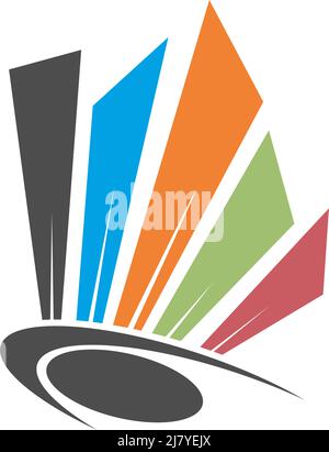 Illustration für Badminton-Federball-Symbol-Logo Stock Vektor