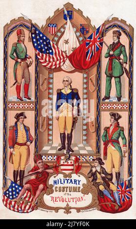Militärkostüm der Revolution Stockfoto