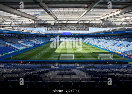 Leicester, Großbritannien. 11.. Mai 2022. Allgemeiner Blick in das King Power Stadium vor dem heutigen Spiel in Leicester, Vereinigtes Königreich am 5/11/2022. (Foto von James Heaton/News Images/Sipa USA) Quelle: SIPA USA/Alamy Live News Stockfoto