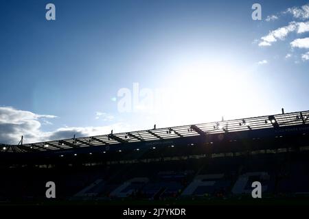 LEICESTER, GROSSBRITANNIEN. MAI 11. Allgemeiner Blick ins Stadion vor dem Premier League-Spiel zwischen Leicester City und Norwich City im King Power Stadium, Leicester am Mittwoch, den 11.. Mai 2022. (Kredit: Kieran Riley | MI Nachrichten) Kredit: MI Nachrichten & Sport /Alamy Live Nachrichten Stockfoto