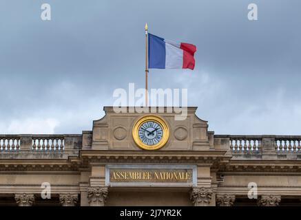 Die französische Nationalversammlung in Paris. Stockfoto