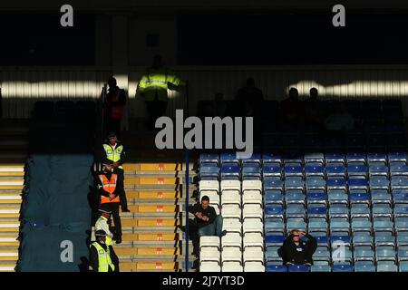 LEICESTER, GROSSBRITANNIEN. MAI 11. Gesamtansicht der Heimfans vor dem Premier League-Spiel zwischen Leicester City und Norwich City im King Power Stadium, Leicester am Mittwoch, 11.. Mai 2022. (Kredit: Kieran Riley | MI Nachrichten) Kredit: MI Nachrichten & Sport /Alamy Live Nachrichten Stockfoto