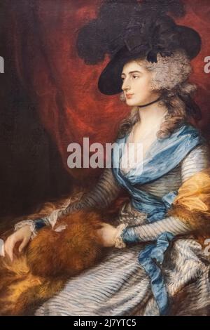 Gemälde mit dem Titel 'Mrs Siddons' von Thomas Gainsborough datiert 1785 Stockfoto