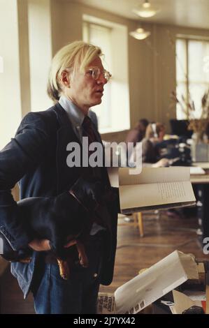 Andy Warhol, Amerikanischer Pop-Künstler, 1975 Stockfoto