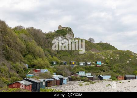 Landschaftsfoto von Church Ope Cove in Portland in Dorset Stockfoto