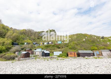 Landschaftsfoto von Church Ope Cove in Portland in Dorset Stockfoto