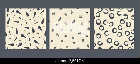 Hand gezeichnet nahtlos, Muster, Design-Elemente Stock Vektor