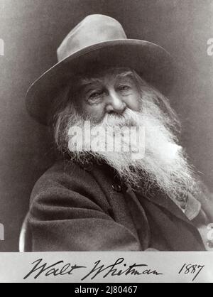 Walt Whitman, 1887 Stockfoto