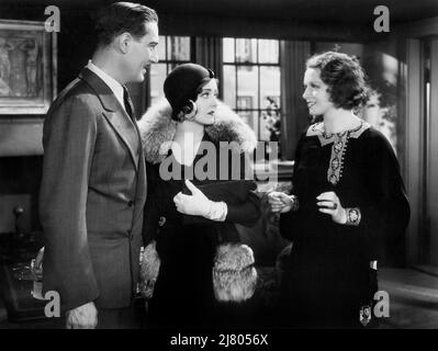 Paul Lukas, Vivienne Osborne, Dorothy Jordan, am Set des Films, „The Beloved Bachelor“, Paramount Pictures, 1931 Stockfoto