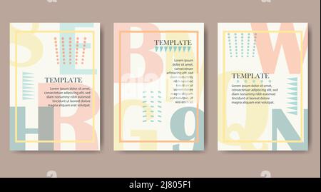 Zurück zur Schule Flyer-Vorlage mit verschiedenen Schulobjekten. Schule Verkauf Banner mit orange und blau Aquarell Spritzer gesetzt Stock Vektor