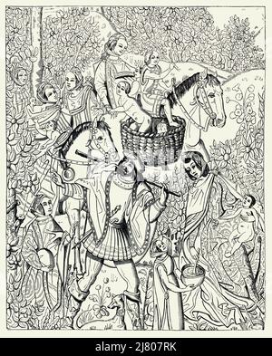 Zigeuner auf dem Marsch Stockfoto