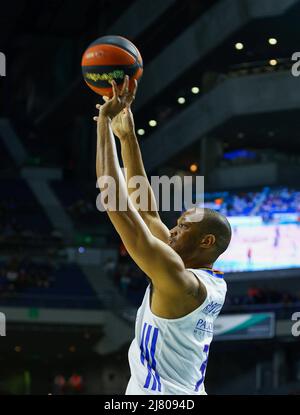 Madrid, Spanien. 11.. Mai 2022. 11.. Mai 2022; Wizink Center; Madrid; Spanien; Liga Endesa ACB; Real Madrid vs UCAM Murcia; Anthony Randolph (Madrid) 900/Cordon Press Credit: CORDON PRESS/Alamy Live News Stockfoto