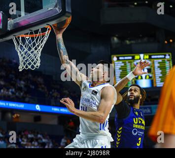 Madrid, Spanien. 11.. Mai 2022. 11.. Mai 2022; Wizink Center; Madrid; Spanien; Liga Endesa ACB; Real Madrid vs UCAM Murcia; Gabriel Deck (Madrid) 900/Cordon Press Credit: CORDON PRESS/Alamy Live News Stockfoto