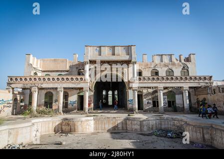 Verlassene Abdullah al-Suleiman Palast, Taïf, Saudi-Arabien Stockfoto