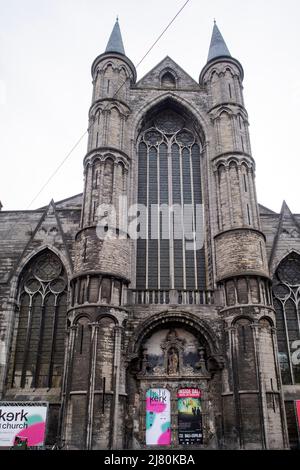 Nikolaikirche in Gent, Belgien, Europa Stockfoto