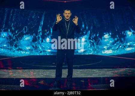 Turin, Italien, 11/05/2022, Alessandro Catelan während des Eurvision Song Contest 2022, zweites Halbfinale - Generalprobe am 11. Mai 2022 im Pala Olimpico in Turin, Italien. Foto Nderim Kaceli Stockfoto