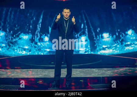 Turin, Italien, 11/05/2022, Alessandro Catelan während des Eurvision Song Contest 2022, zweites Halbfinale - Generalprobe am 11. Mai 2022 im Pala Olimpico in Turin, Italien. Foto Nderim Kaceli Stockfoto