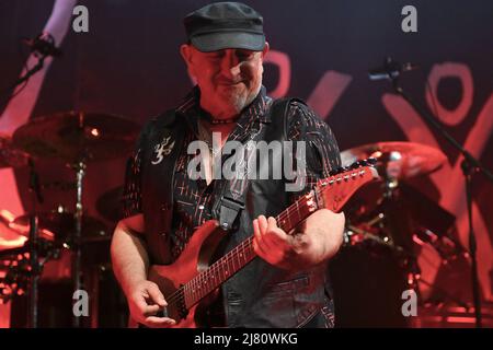 Rom, Italien. 11.. Mai 2022. Während des Konzerts von Litfiba Ultimo Girone 1980 2022 in Atlantico am 11.. Mai 2022 in Rom, Italien. Kredit: Unabhängige Fotoagentur/Alamy Live Nachrichten Stockfoto