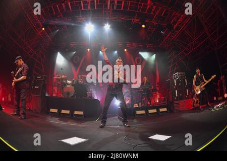 Rom, Italien. 11.. Mai 2022. Litfiba während des Konzerts von Litfiba Ultimo Girone 1980 2022 im Atlantico am 11.. Mai 2022 in Rom, Italien. Kredit: Unabhängige Fotoagentur/Alamy Live Nachrichten Stockfoto