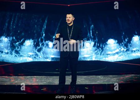 Turin, Italien, 11/05/2022, Alessandro Catelan während des Eurvision Song Contest 2022, zweites Halbfinale - Generalprobe am 11. Mai 2022 im Pala Olimpico in Turin, Italien. Foto Nderim Kaceli Stockfoto